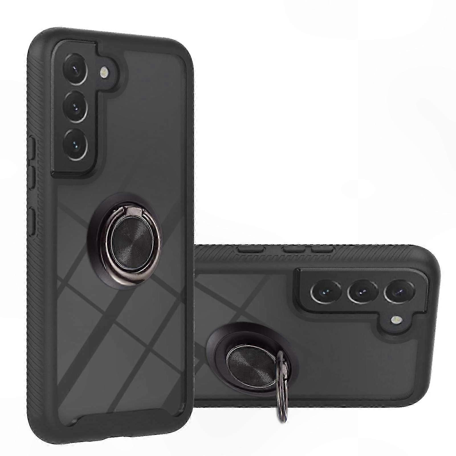 Shockproof PC + TPU Case with Ring Holder for Galaxy S22