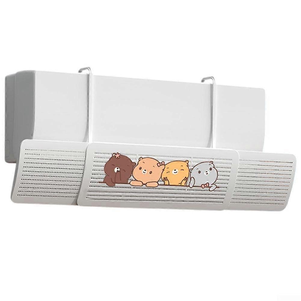 Adjustable Air Conditioner Deflector for Wall Mounted Units, Redirects Airflow for Even Temperature