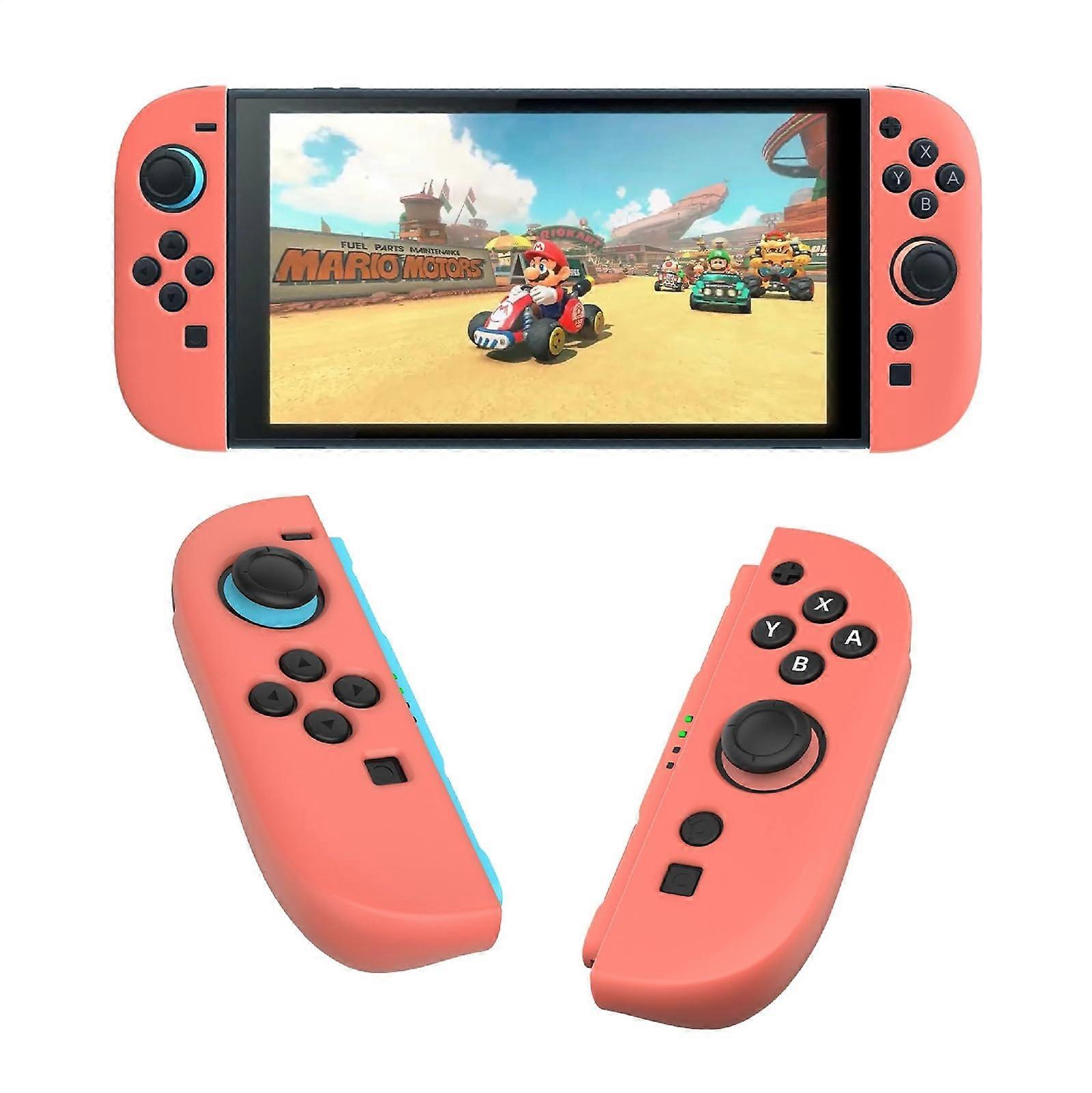 Silicone Case Red, Slim Fit AntiFall ScratchResistant Cover for Nintendo Switch 2 JoyCon