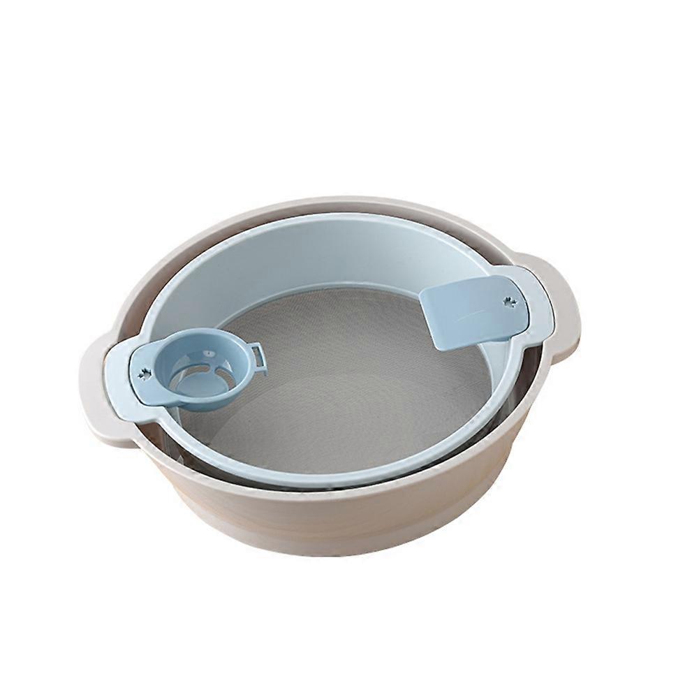 Kitchen Flour Sieve Strainer Handheld Semi-Automatic Sugar Sifter Powder Shaker Space-Saving Kitchen Baking Tool S