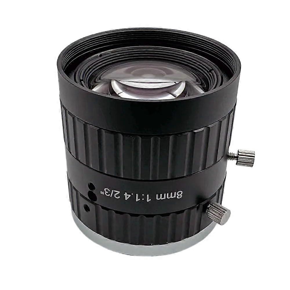 8mm CMount Machine Vision Lens F1.5F16 for 2/3' Sensor Resolution Imaging