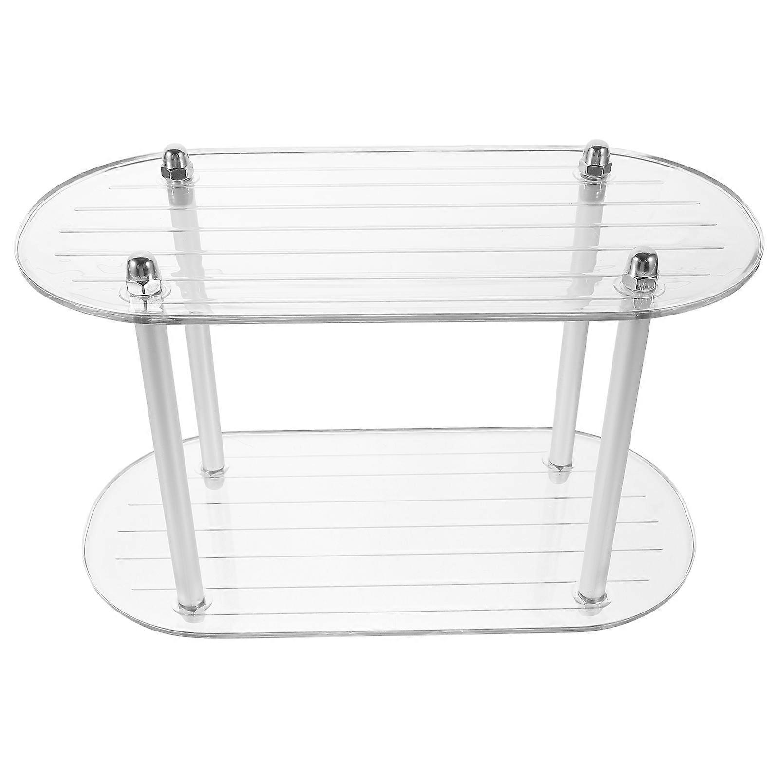 Transparent Multi-Layer Display Shelf for Display Detachable Storage Stand