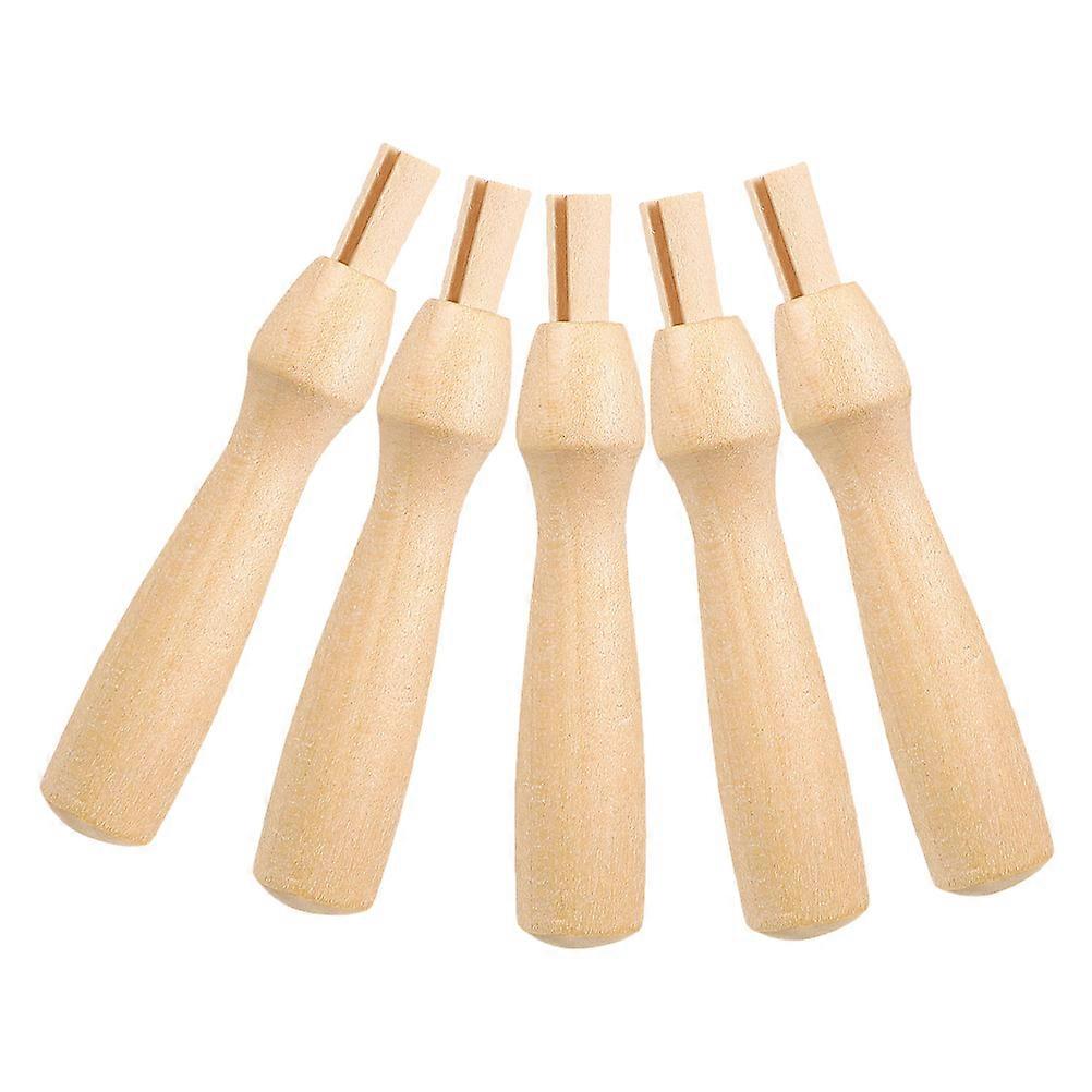 Needle Felting Handles Wooden Handle Tools for Replacement Use 6Pcs Kit