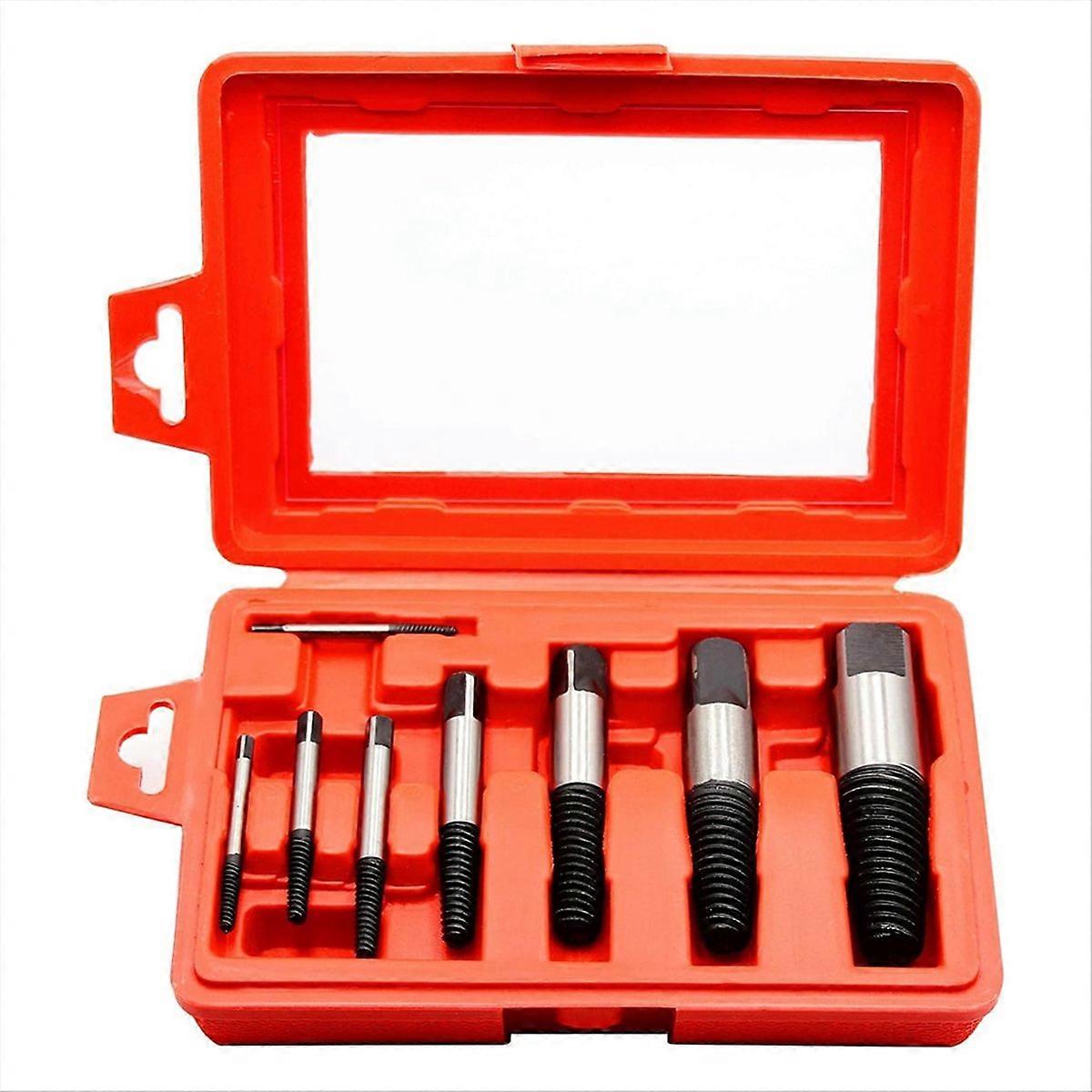 8Pcs Screw Extractor Set, Screw Broken Extractor Kit