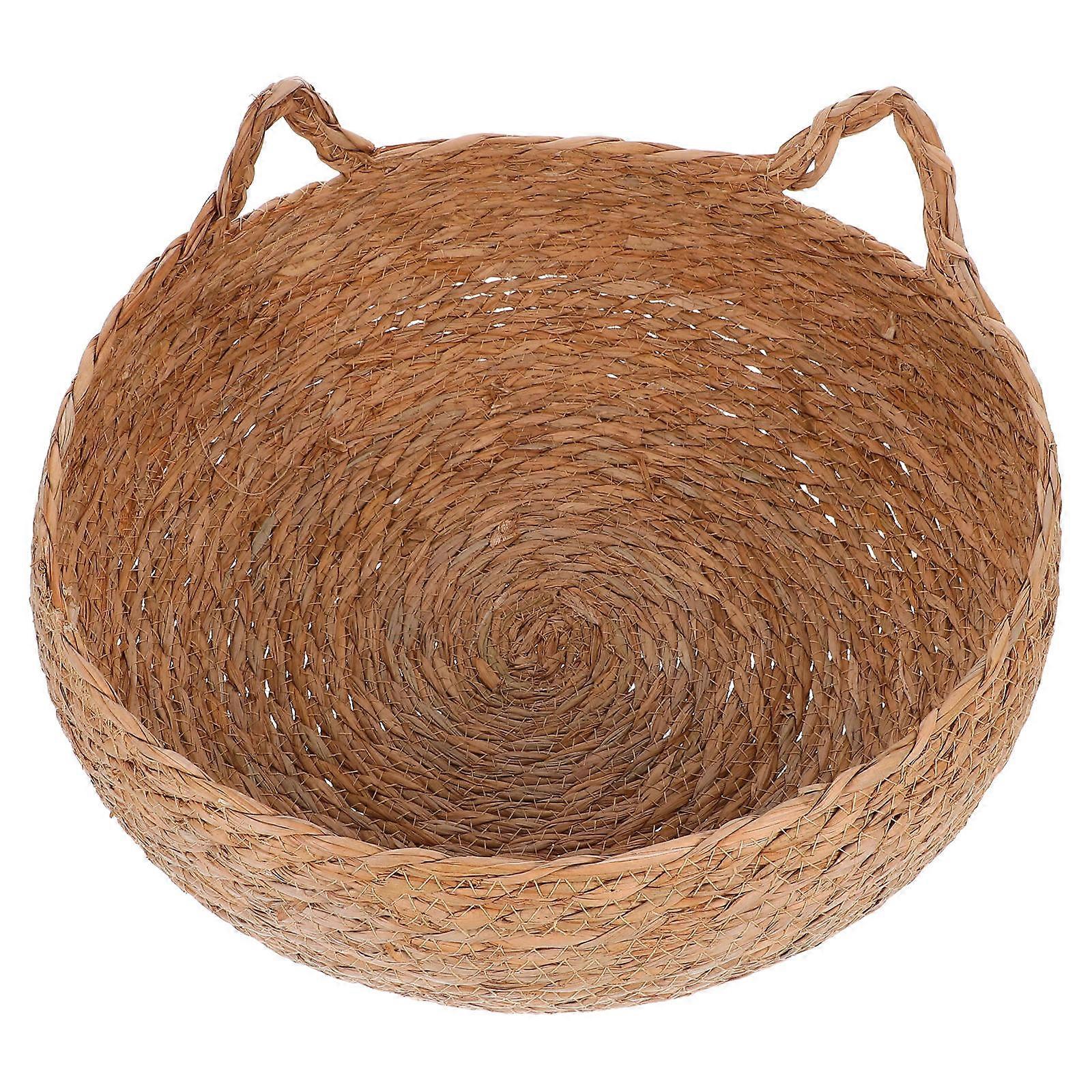 Natural Cat Bed Handwoven for Warm Sleeping