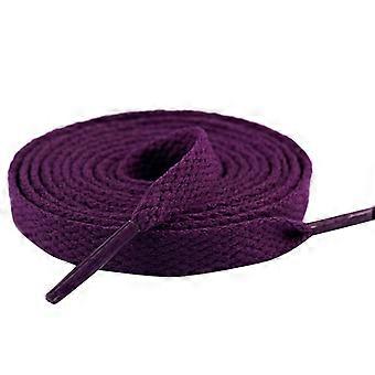 Paarse platte schoenveters voor sneakers en laarzen, 100 cm lang, set van 2