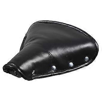 Vintage-Fahrradsattel aus Leder mit Federn, komfortabler, stoßdämpfender Sitz für Retro-Fahrräder und Dreiräder, Schwarz