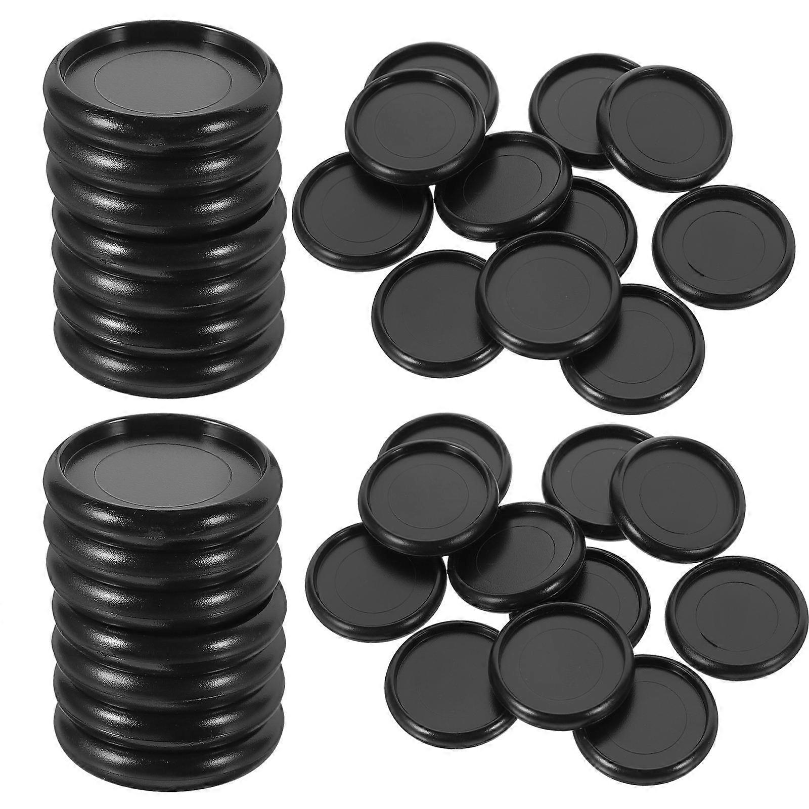 Plastic Book Binder Ring Black ABS Loose Leaf Binding Ring 44Pcs