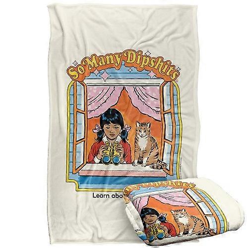 Steven Rhodes So Many Dipshits Soft Touch Blanket