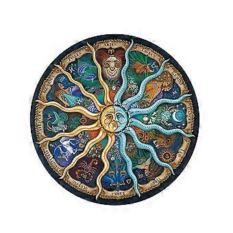 Zodiac Puzzle Round Paper Puzzle Family Gathering Educational 1Pcs