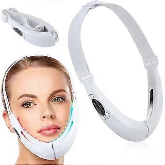 Electric V-Shape Face Massager with 5 Modes, 8 Speeds, Red and Blue Phototherapy for Facial Contouring and Skin Tightening