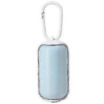 SLKXV Pet Garbage Bag Dispenser Portable Poop Bag Holder for Dog Walking Travel Blue