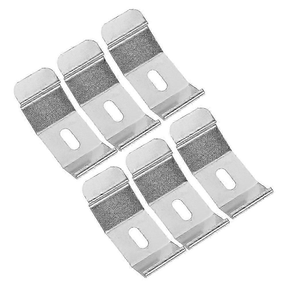 Silver Blind Mount Bracket for Louver Blinds Brackets with 6Pcs Support