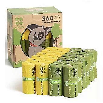 Dog Poo Bags, 360 Pet Poop Bags, Extra Thick and Strong 100% Leak-Proof