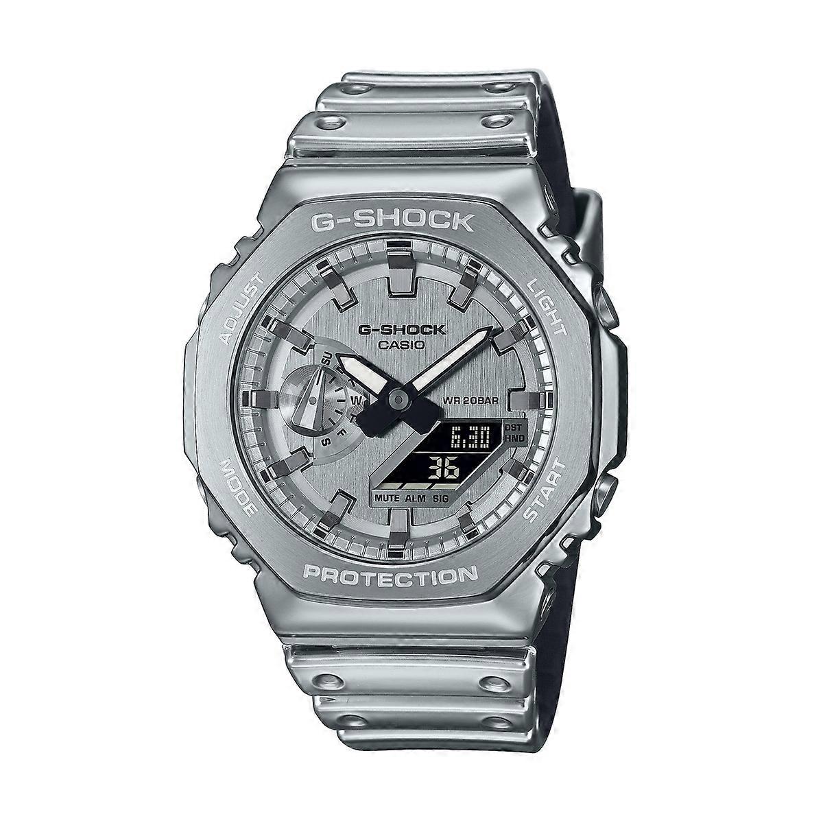CASIO G-SHOCK OAK  - FINE METALLIC SERIES - SILVER