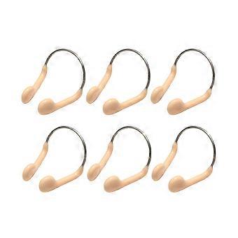 Swimming Nasal Clips Steel Wire Nose Clip with Strap for Beginners 6Pcs