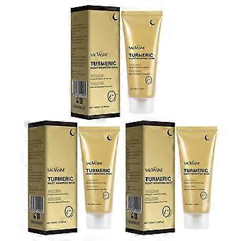 Turmeric Night Wrapping Mask for Dark Spots &amp; Glowing Skin, Collagen Brightening Skincare