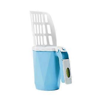 Integrated Cat Litter Scoop Cat Feces Scoop Cat Pet Cleaning Supplies Large Shovel compatible withCleaning Cat Litter Box,B