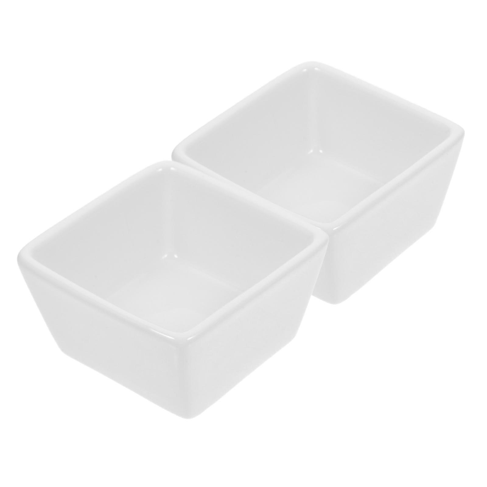 2pcs Square Shape Candy Cans Candy Storage Holders Pudding Cans Home Supplies