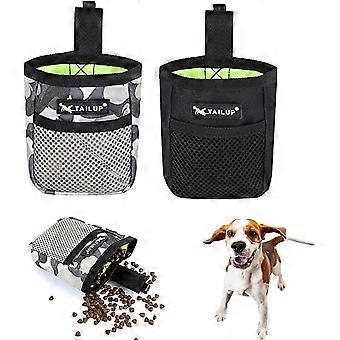 2 Stück Kleine Hunde Leckerli Taschen, mit Hüftgürtel Clip 600d Oxford Tuch Hund Walking Bag