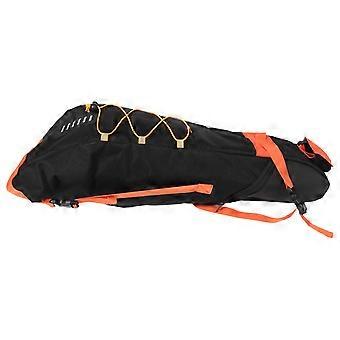 Sadelväska Cykel Cykelsadelväska Mountainbike Tillbehör Vattentät Förvaring Verktyg Bär Svart Orange Polyesterfiber 1-pack