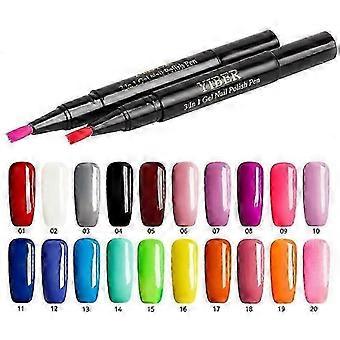 2 stuks GelLak Pen Hybride Lak Nagelpen Semi Permanente Nagels Art Soak