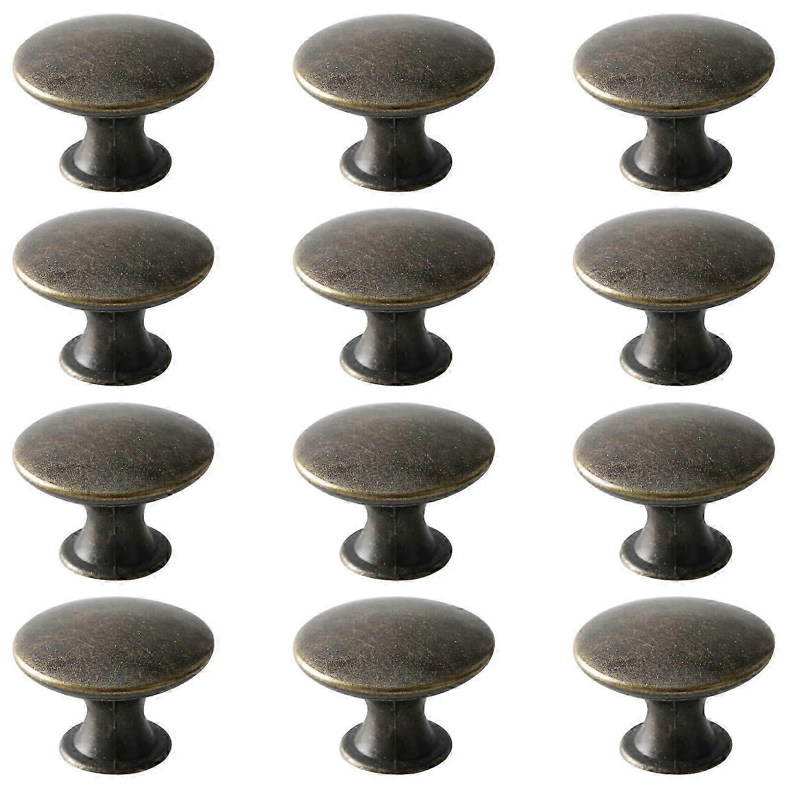 12 Pcs Retro Knobs Furniture Knobs Drawer Knobs Cabinet Knobs with Screws for Wardrobe Dressing Tables Cabinets Drawers
