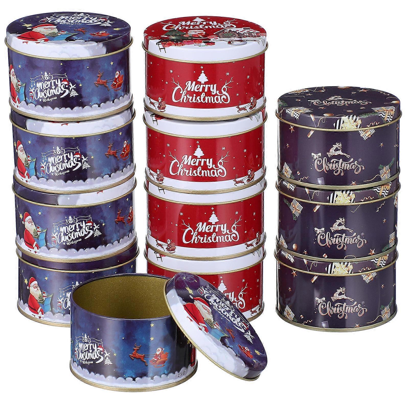 12Pcs Candy Boxes Chocolate Cookie Storage Boxes Desktop Decors (Assorted Color)