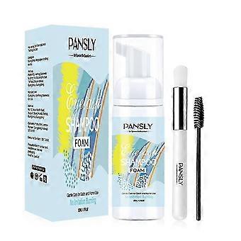 Eyelash Shampoo for Eyelash Extension 50ml Eyelash Foam Cleanser with soft brush
