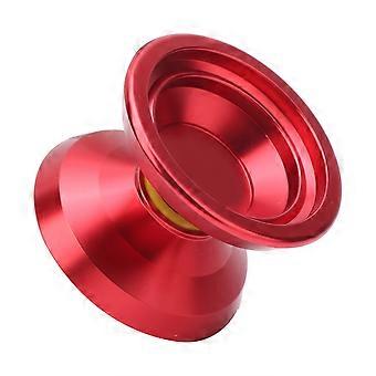Alloy Yoyo Ball Competition Yoyo Toy mit 3pcs Ersatz Yoyo Strings Glove SetRot