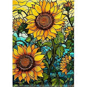 Stained Glass Sunflower Jigsaw Puzzle SQZ343