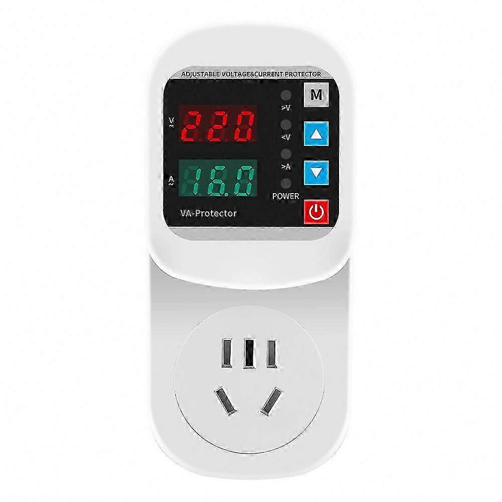 Adjustable Voltage Control Surge Protector Socket with EU Plug, AC 220V