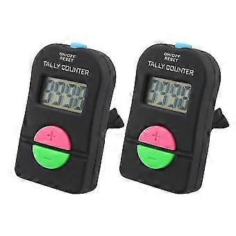 2PCS Digital Reversible Countdown Counter Four-Digit Plus/Minus LED Display with Sound