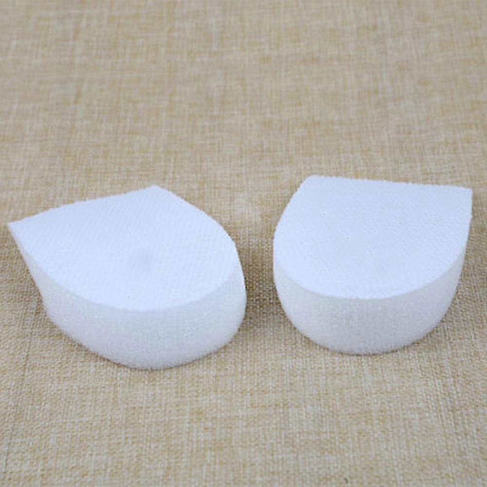 White Memory Heel Cushion compatible with Men Provides Soft Support Pair