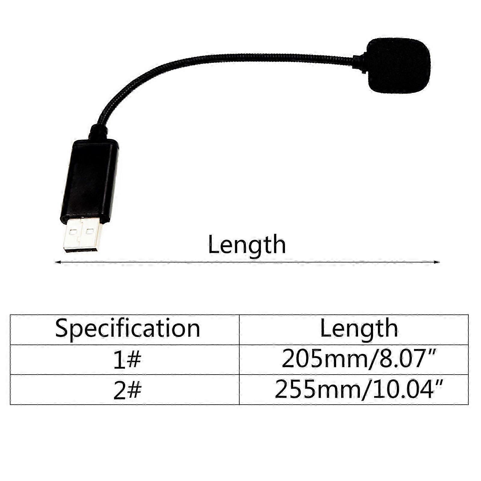 Mini Microphone USB Mic Condenser Audio Recording For