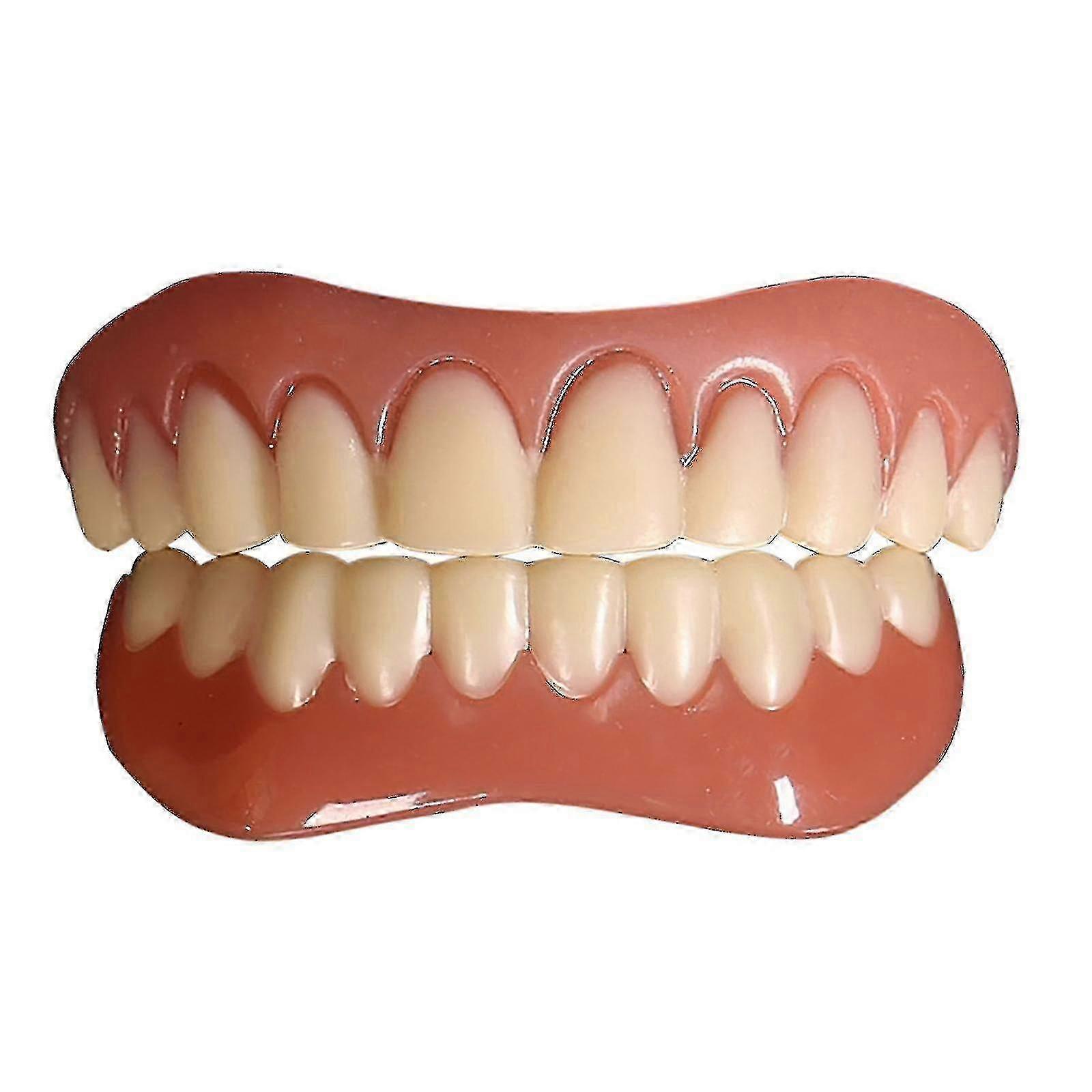 False Teeth Silicone Upper Lower Veneers Perfect Laugh Veneers Dentures Paste_b