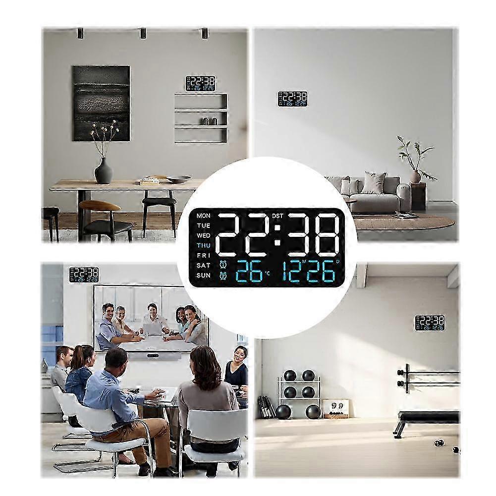 Large Clear Ultra Thin LED Clock
