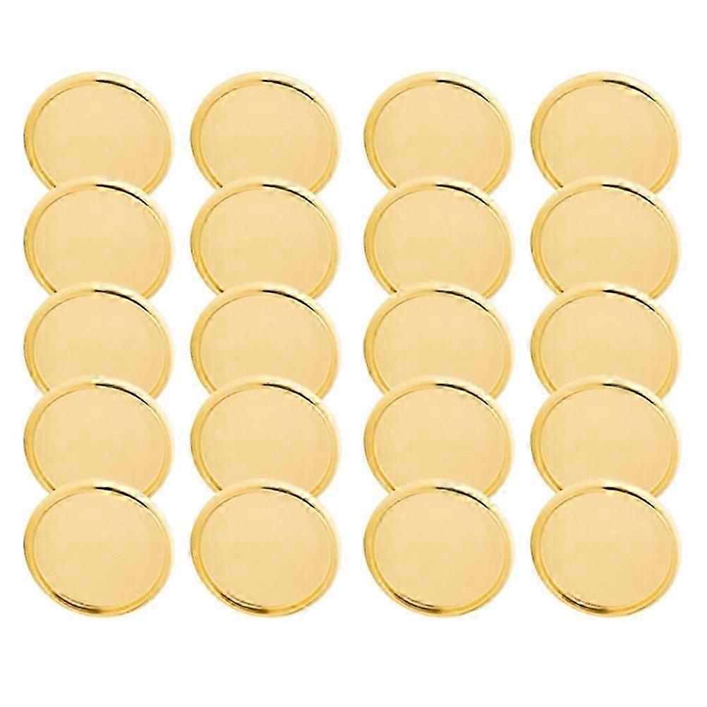 Golden ABS Binder Rings for Book Binding Discs 20Pcs Practical Fixing Use