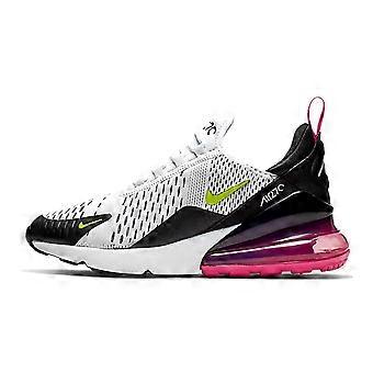 Nike Air Max 270 White Black Laser Fuchsia Volt GS 943345-102