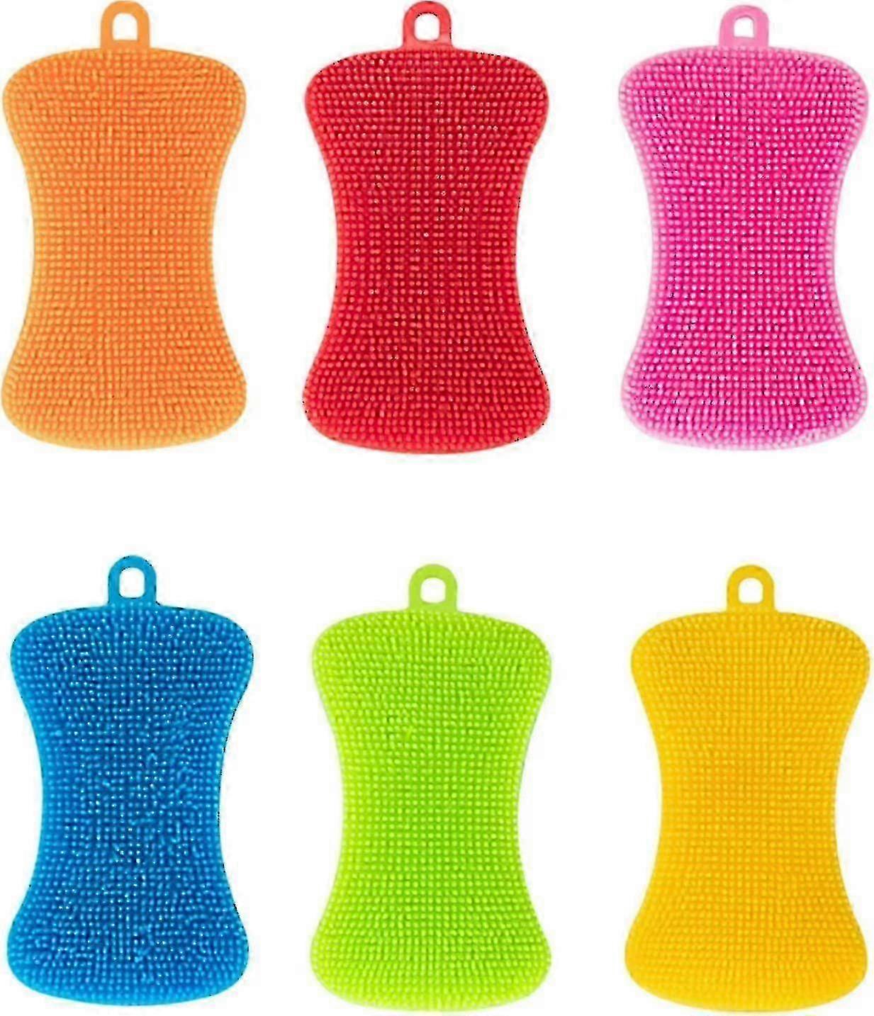 Food-Grade Silicone Dish Scrubber Set