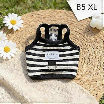 Striped Breathable Pet Vest Harness Lightweight Adjustable 1Pc for Small Dogs Cats Outdoor Walking Casual Wear