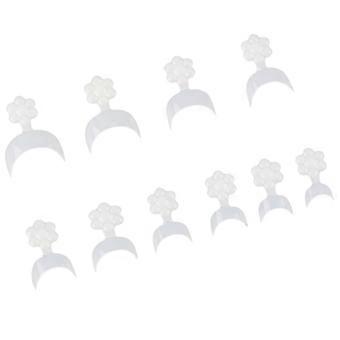 Fake Nail Crescent Shape Plastic Finger Sticker Extension Tools 500Pcs