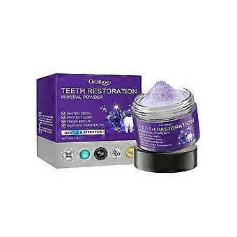 2pcs Purple Teeth Whitening Powder, Mildly Cleans and Protects Teeth, Long-Lasting Freshness, Removes Stains
