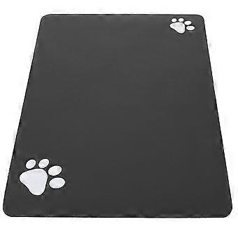 Anti-Stain Dog Water Bowl Mat For Home Use With Rectangular Shape Comfortably Fits 1 Set