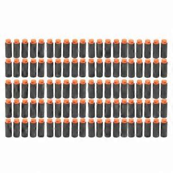 100 Pcs Short Darts Refill, High Density EVA Soft Shots, Universal Replacement Bullets for Various Shooting Toys, Black