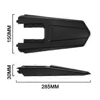IN10 E-Dirt Bike Rear Mudguard Heavy Duty Anti-Splash  Wearproof Replacement Part for Off-Road Mountain & Trail Riding