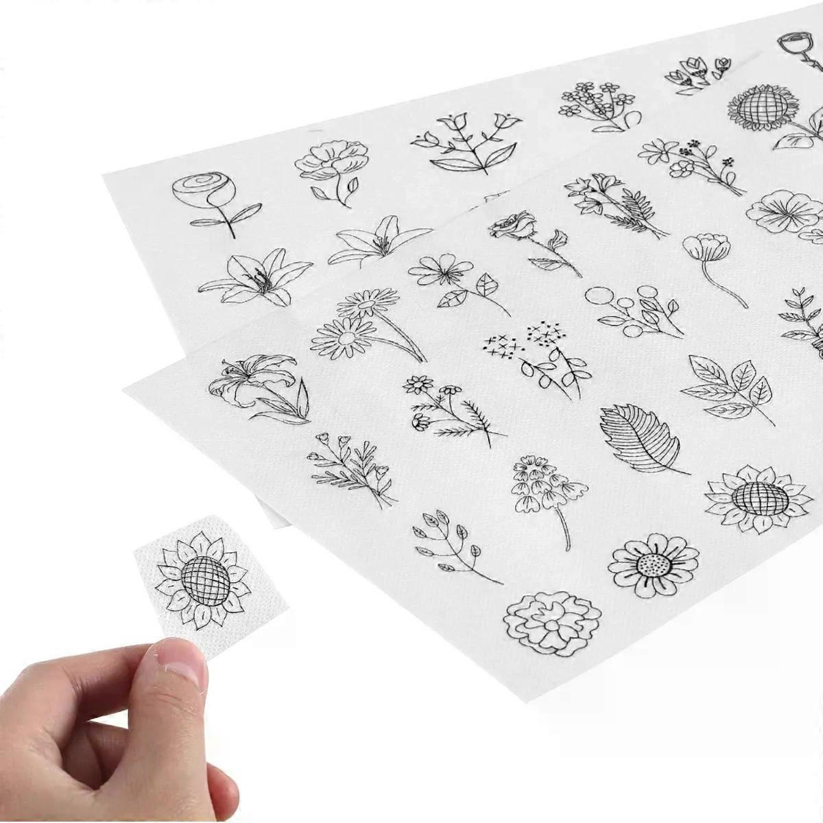 Transfer Paper 2 Sheets Self Adhesive Water Soluble