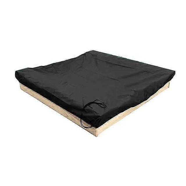 Square Sandbox Cover with Drawstring, Protective Canopy for Sandpit