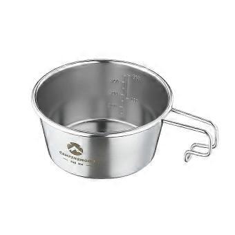 Lightweight Compact Stainless Steel Sierra Cup - Ideal for Camping, Hiking - Multi-use as Pot, Coffee Mug, Bowl