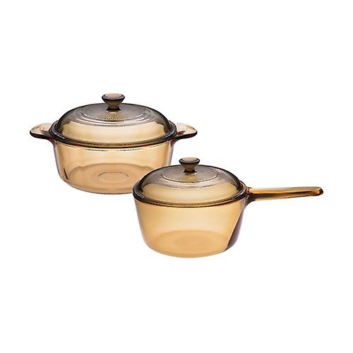 Amber set 2 pieces saucepan and casserole 2 units
